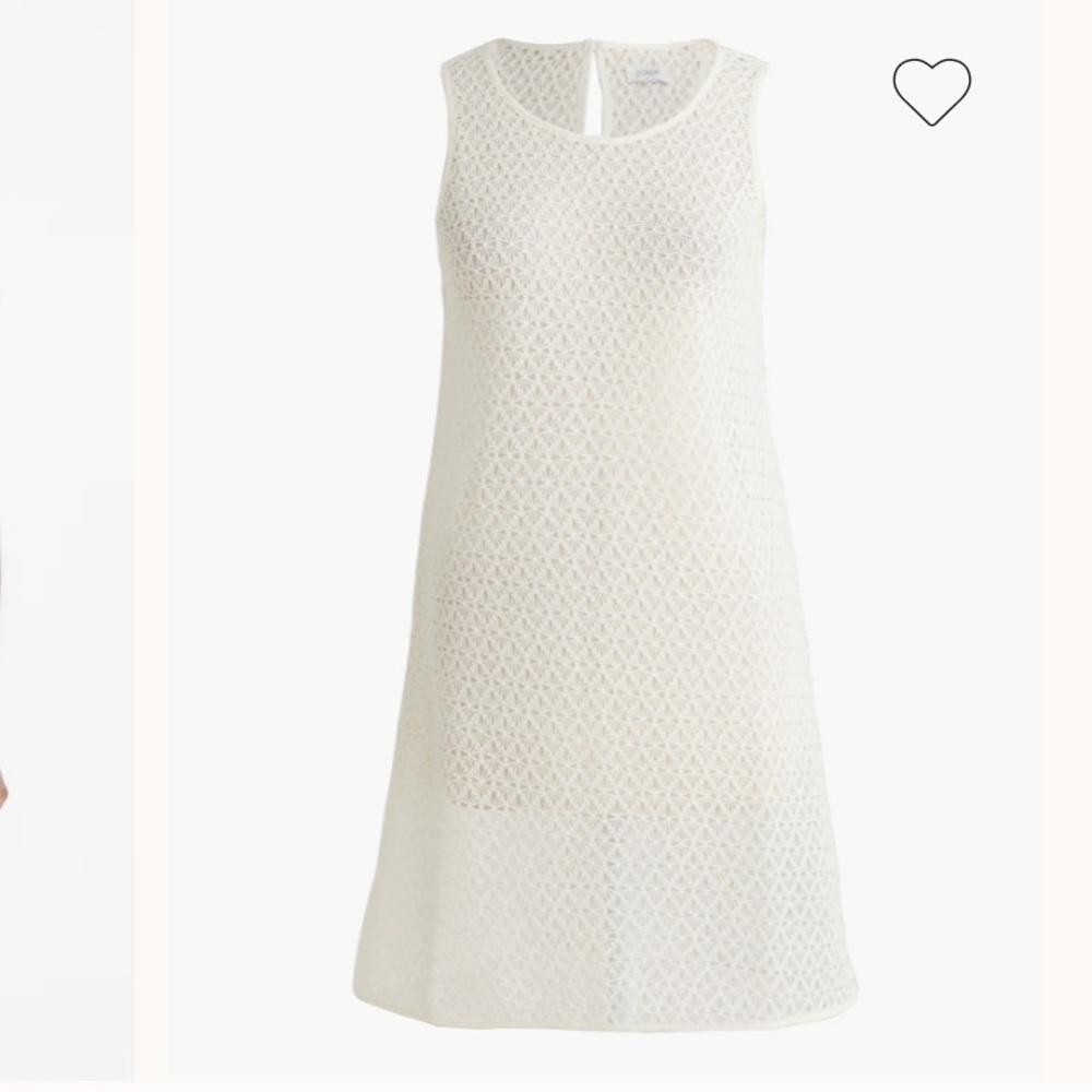 J Crew Crochet Beach Dress Cream